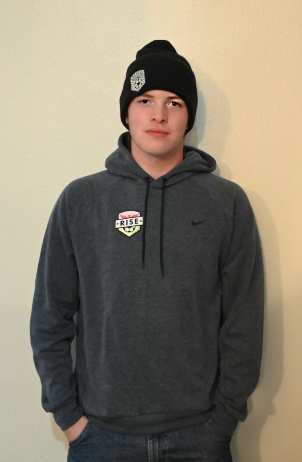 Nike Hoodie - Navy with RISE Badge