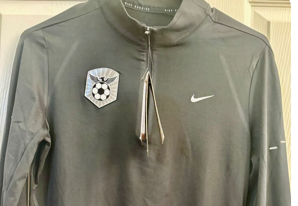 Women's Dri-FIT UV 1/4-Zip Running Top - Black