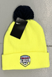 RISE Beanie - Yellow with Black Pom Pom