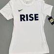 Nike Men's RISE Dri-FIT T-Shirt - White with Navy